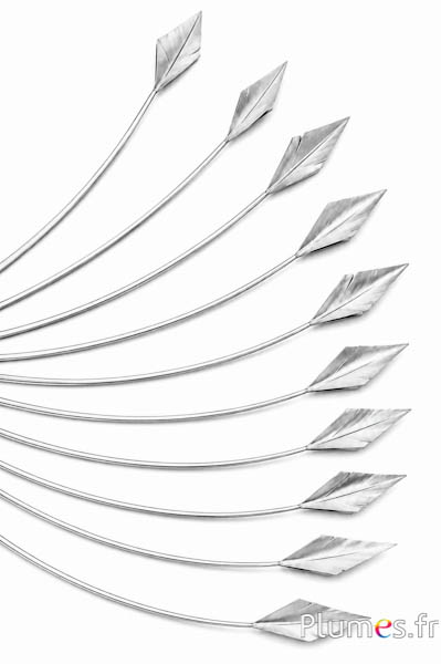 Schwan Pfeilform - 20-30 cm - silber